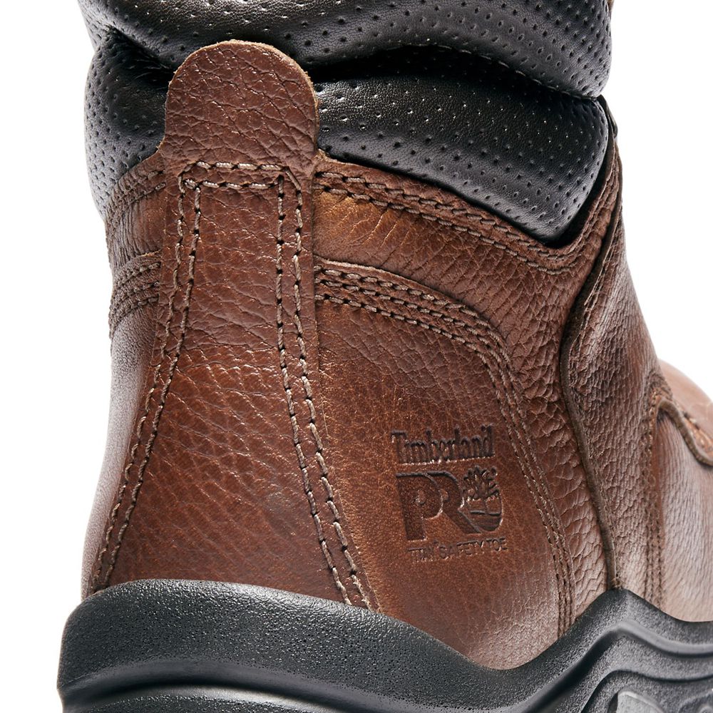 Timberland Μποτακια Εργασίας Γυναικεια Καφε/Μαυρα - Pro® Titan® 6\" Alloy Toe - Greece 6953210-CB